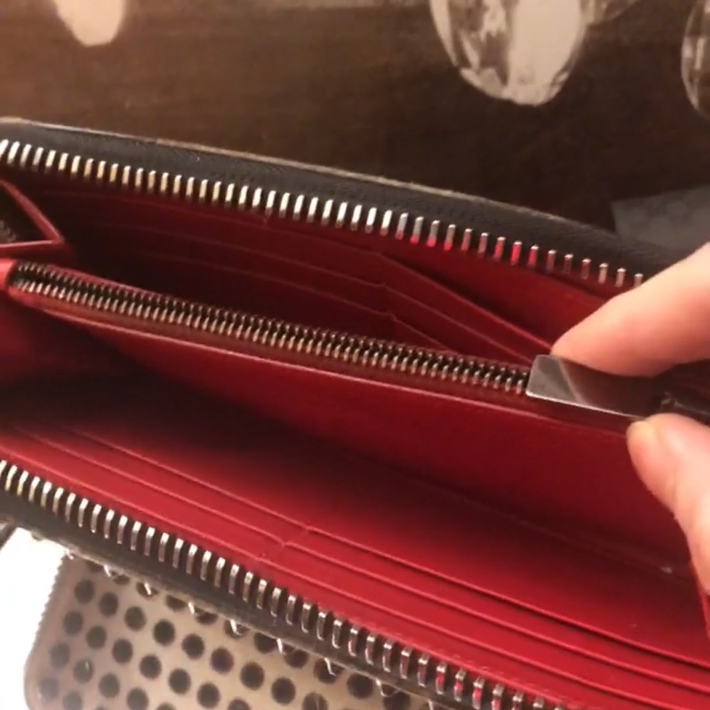 Christian Louibuton Studded Long Wallet - Picture 7 of 10